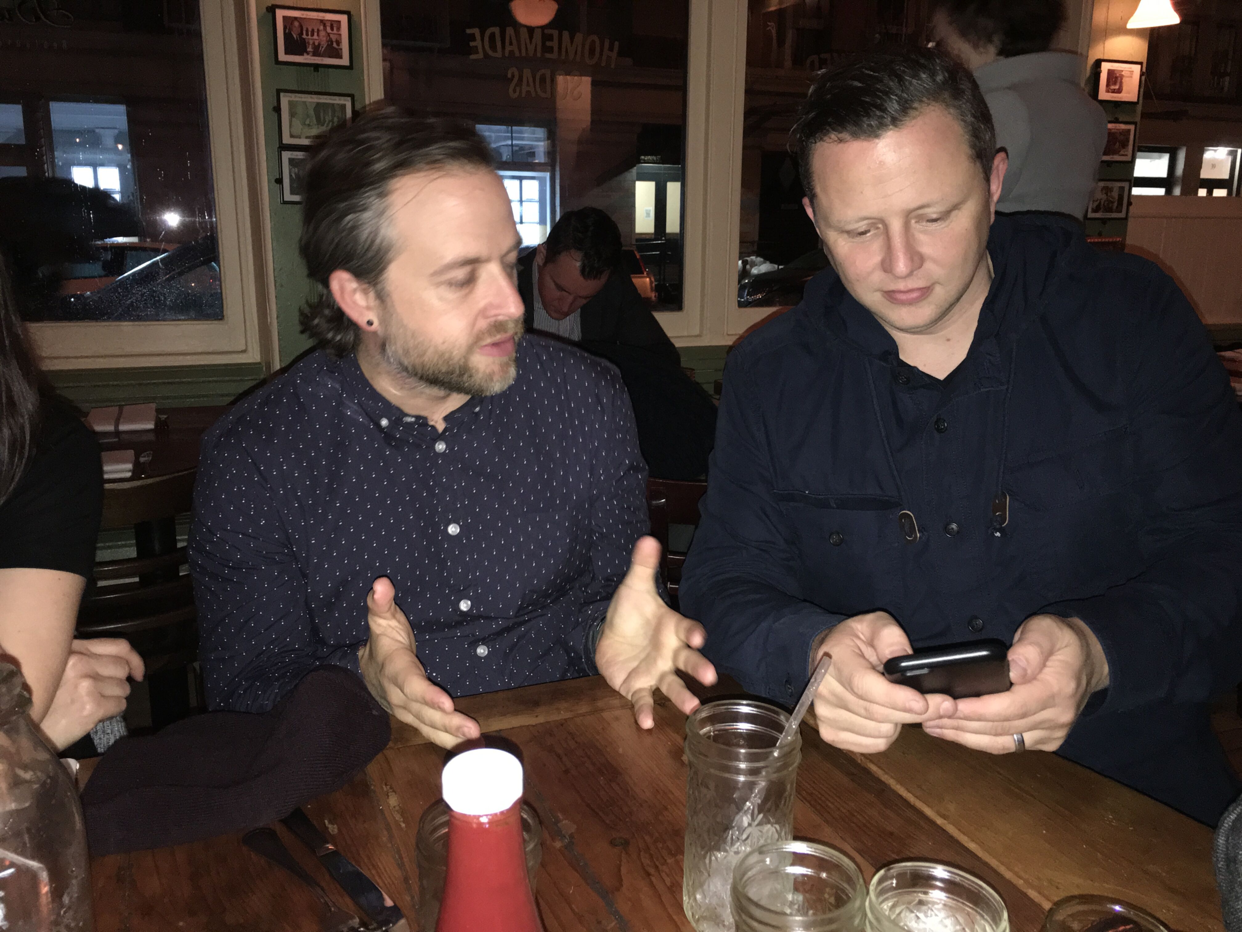 Conversation over dinner